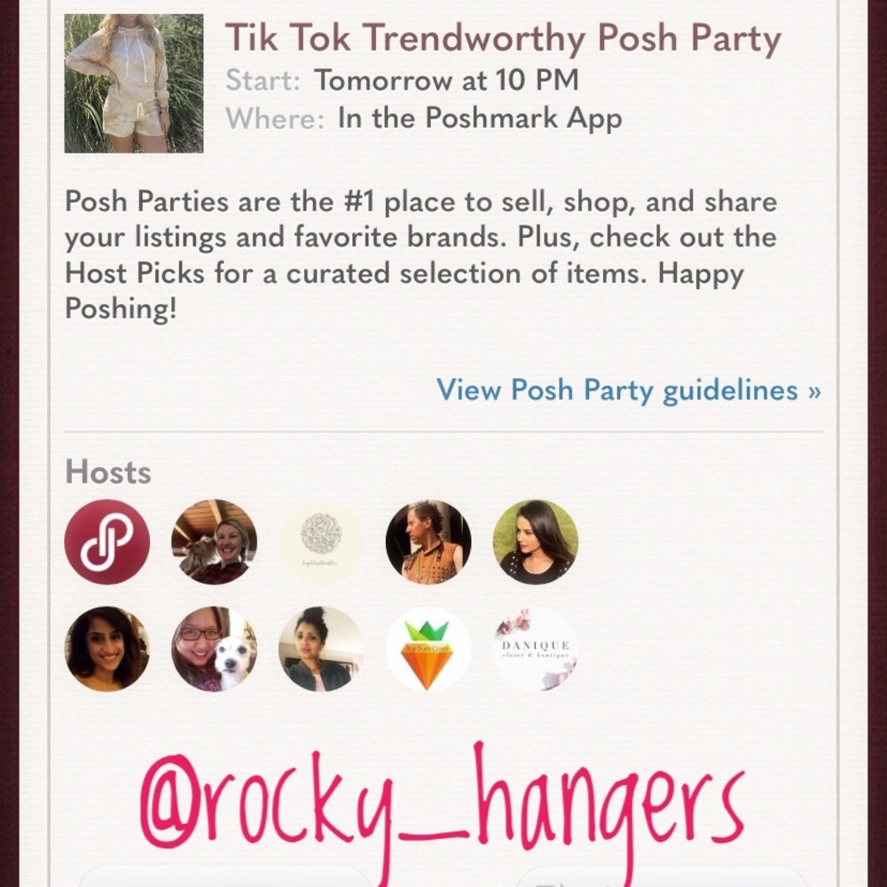 Hosting Tik Tok Trendworthy Party Tomorrow Night!